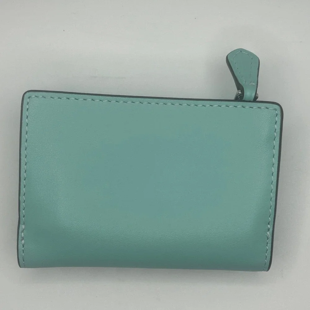 Coach NWT  Micro Wallet Faded Bleu #CP260 Leather #413 - Picture 2 of 9